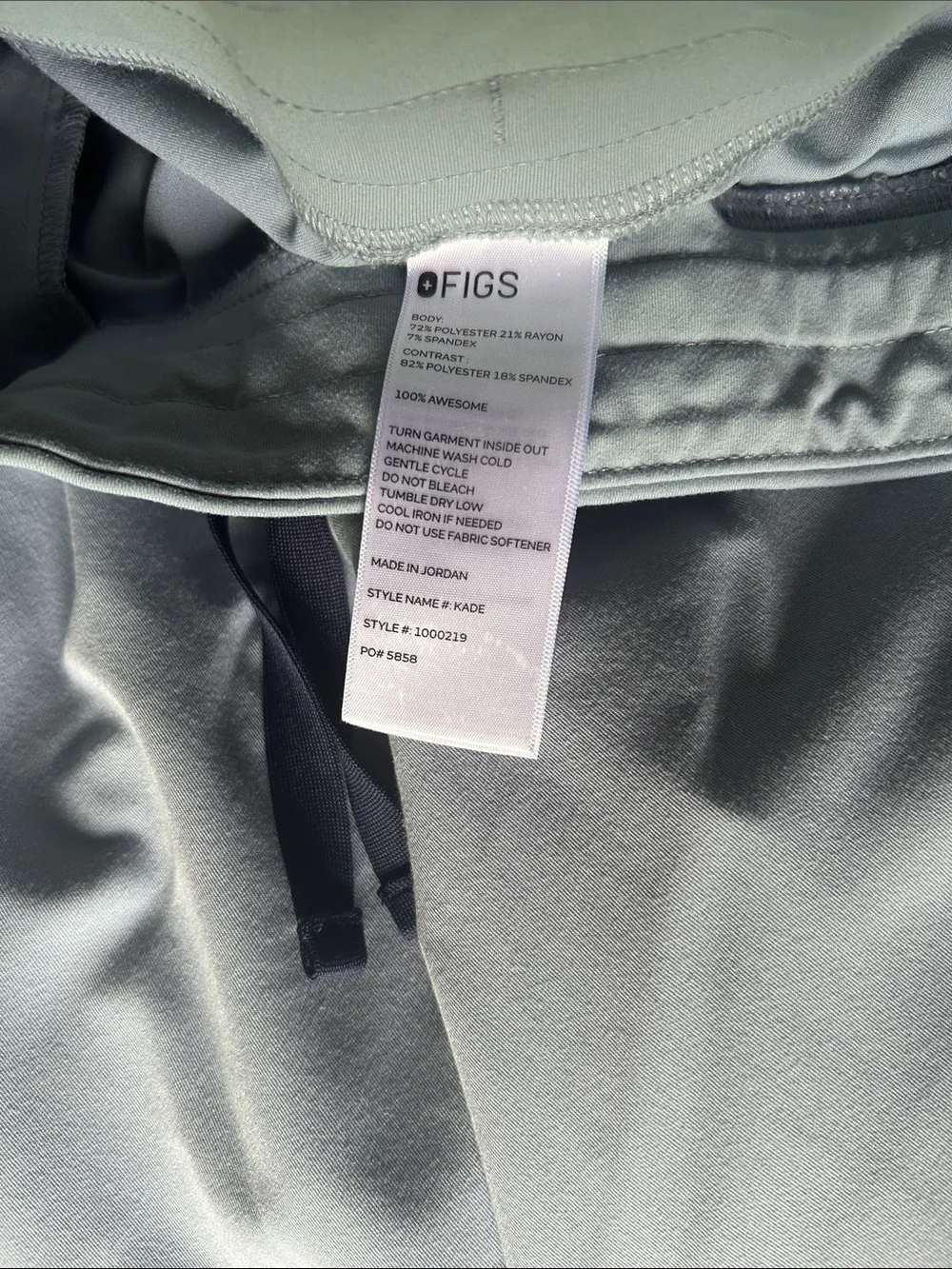 Figs Dusty Blue Kade Scrub Pants